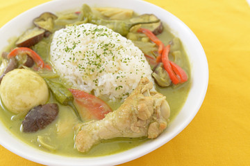 美味しそうなグリーンカレー