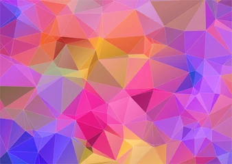 Fototapeten Multicolor triangle abstract background © igor_shmel
