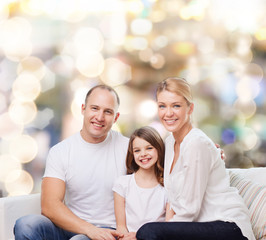 happy family at home