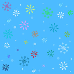 merry christmas snowflakes abstract background