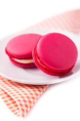 Colourful french macaroons.