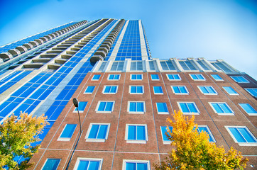skyscraper buildings in Charlotte North Carolina USA