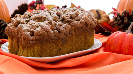 Pumpkin streusel loaf