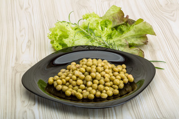 Marinated peas
