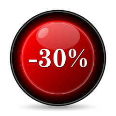 30 percent discount icon