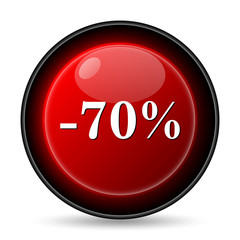 70 percent discount icon