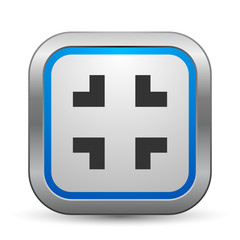 Obraz premium Chrome Button