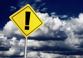 Exclamation point sign