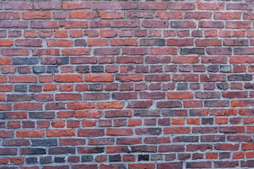 Red brick wall in Boston, Massachusetts - USA