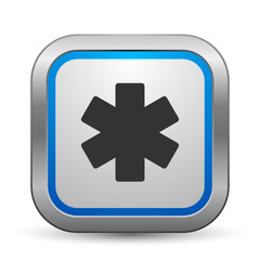 Obraz premium Chrome Button