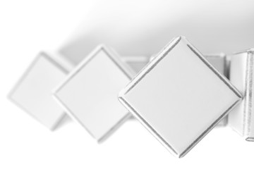 Educational cubes, isolated on white