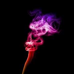 Bright purple smoke