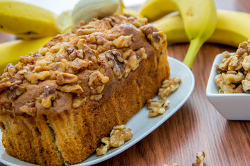fresh banana walnut bread