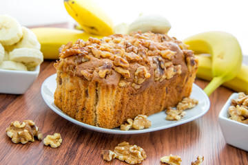 fresh banana walnut bread