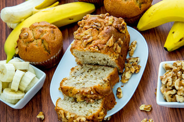 fresh banana walnut bread