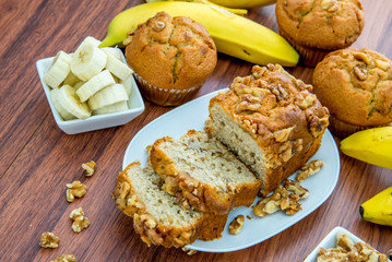 fresh banana walnut bread