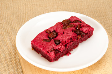 Red velvet brownie