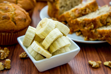 fresh banana walnut bread
