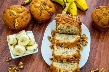 fresh banana walnut bread