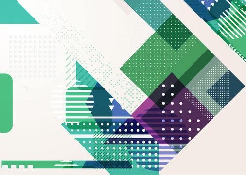 Abstract Triangle Brochure Flyer design vector