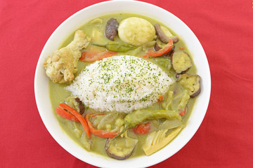 美味しそうなグリーンカレー