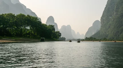 Schilderijen op glas the landscape in guilin, china © luckybai2013