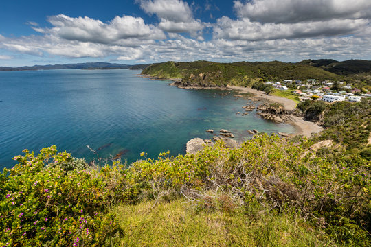 Landscape from Russell near Paihia, Bay of Islands, New Zealand