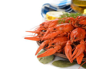 Boiled crayfish