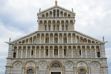 Fototapeta na wymiar Cathedral of Pisa facade