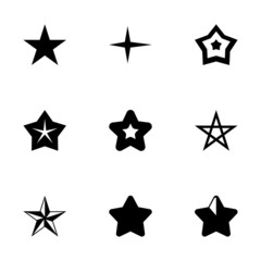 Vector stars icon set