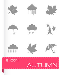Vector autumn icon set