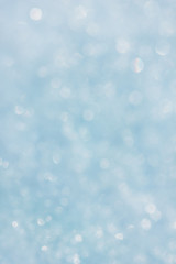 winter snow background with magic bokeh effect