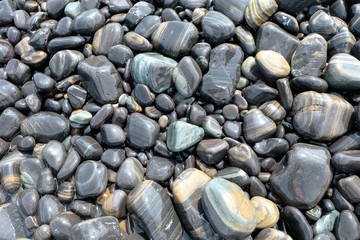 pebbles on the island