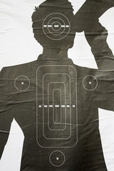 Person silhouette target