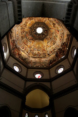 The Ceiling of the Duomo in Florence, Italy. Featuring numerous