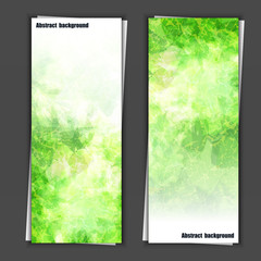 Set of banner templates with abstract background.