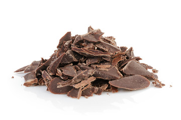 pile of crushed chocolate