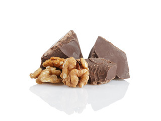 dark chocolate chunks with walnut