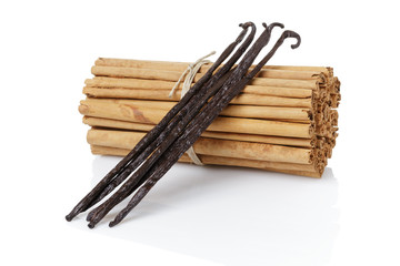 tied true ceylon cinnamon sticks with bourbon vanilla