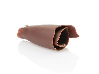 peeled chocolate curl