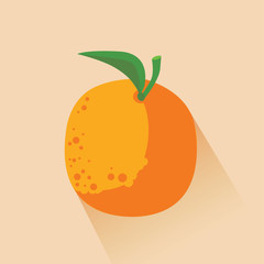 Orange on light orange background, flat image