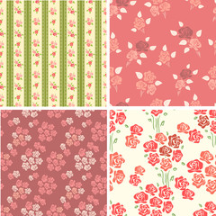retro backgrounds with roses