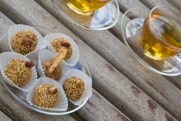 Fitness dessert -  homemade diet truffles