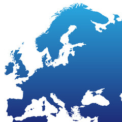 Europa in blau