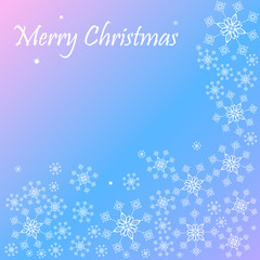 Fototapeta na wymiar happy wishes merry christmas snowflake background