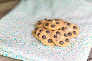chocolate and macadamia nut cookie