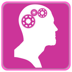 Vector silhouette of a man.