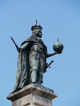 Habsburg Emperor Leopold I on a square in Trieste