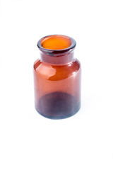 Pharmacy brown glass bottle