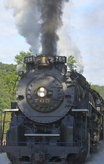Fototapeta na wymiar Cuyahoga Valley Scenic Railroad Steam Engine